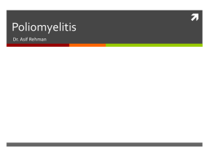 Poliomyelitis