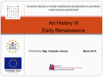 Art History III - Early Renaissance