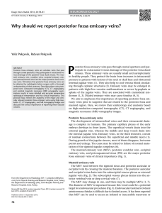 Why should we report posterior fossa emissary veins?