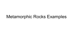Metamorphic Rocks Examples - Uplift Community High School