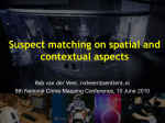 Suspect matching using spatial and contextual aspects (van