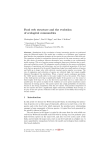 Food web structure and the evolution of ecological communities