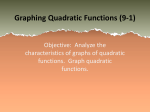 Graphing Quadratic Functions PowerPoint