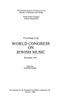 world congress on jewish music