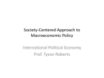 Society-Centered Approach to Macroeconomic Policy +
