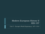 Modern European History II HIS-107