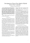 Development of Power Flow Model of Hybrid Power Flow Controller