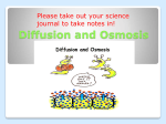 Osmosis and diffusion