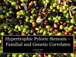Hypertrophic Pyloric Stenosis – Familial and Genetic