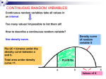 How to describe a continuous random variable?