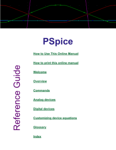 PSpice Reference Guide - UPenn School of Engineering and