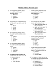 PERIODIC TRENDS PRACTICE QUIZ