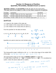 Section 2.5 Measures of Position Quartiles, Percentiles, Standard