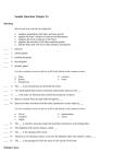 Sample Questions Chapter 16