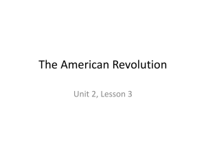 The American Revolution