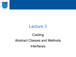 Abstract Classes and Interfaces