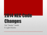 2014 NEC Code Changes - E Light Safety, Training and Leadership