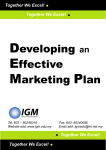 Developing an Effective Marketing Plan