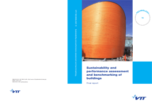 Sustainability and performance assessment and