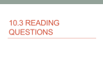 10.3 Reading Questions