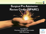 Surgical preadmission review clinics (SPARCS)