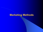 Marketing Methods