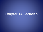 Chapter 14 Section 5