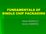 fundamentals of single chip packaging