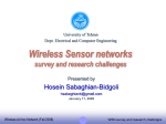 Wireless Sensor networks