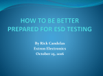STEPS IN PREPARING YOUR UNIT UNDER TEST FOR ESD