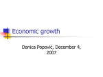 Economic growth - Danica Popović