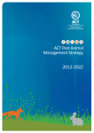ACT Pest Animal Management Strategy 2012-2022