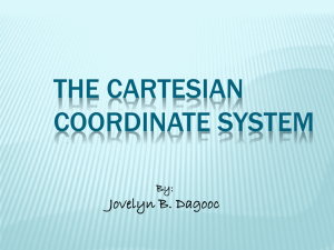 the cartesian coordinate system