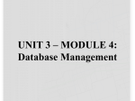 Chapter 14 * Database Management