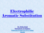 Aromatic electrophilic substitution