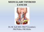 Medullary thyroid cancer