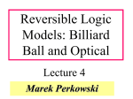 Billiard Ball Model and Conservative gates.