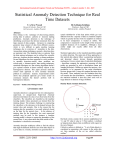 Statistical Anomaly Detection Technique for Real Time