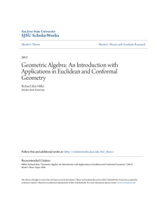 Geometric Algebra: An Introduction with Applications in Euclidean