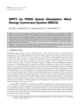 MPPT for PMSG Based Standalone Wind Energy Conversion