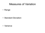 Measures of Variation - Milan C-2