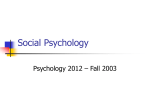 Soial Psychology
