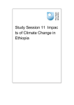 Study Session 11 Impacts of Climate Change in Ethiopia
