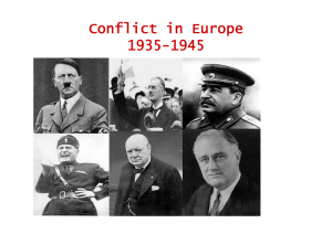 Conflict in Europe 1935-1945