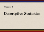 Chapter 2: Descriptive Statistics