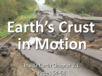 IE 2.1 Earth`s Crust in Motion