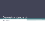 Geometry standards