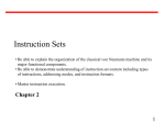 Instruction Sets - GMU Computer Science