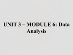 Chapter 16 * Data Analysis