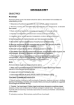 biochemistry objectives